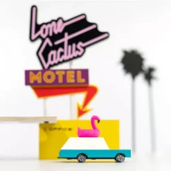 Candylab Candycar Flamingo Wagon -speelgarages, auto's & voertuigen Winkel flamingo car3
