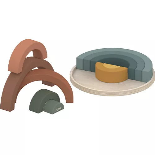 Flexa Puzzel Regenboog - 10st 2 Flexa Puzzel Regenboog - 10st - Afbeelding 2