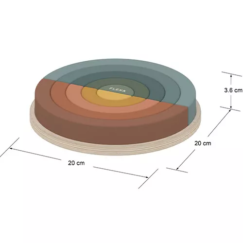 Flexa Puzzel Regenboog - 10st 3 Flexa Puzzel Regenboog - 10st - Afbeelding 3