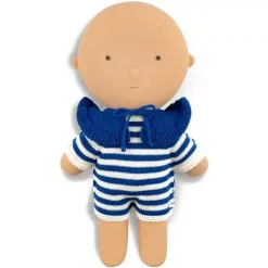 We Are Gommu Poppenjumpsuit Kort Met Kraag - Cream-blue