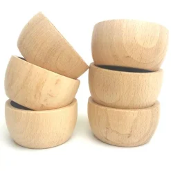 Grapat Houten Bakjes Naturel (6st)