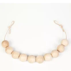 Grapat Houten Ballenketting (10st)
