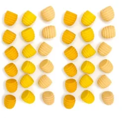 Grapat Houten Honingraten - Geel (36st)