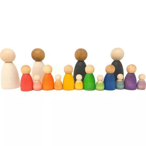 Grapat Houten Nins® Poppetjes Volwassen Licht (2st) 3 Grapat Houten Nins® Poppetjes Volwassen Licht (2st) - Afbeelding 3