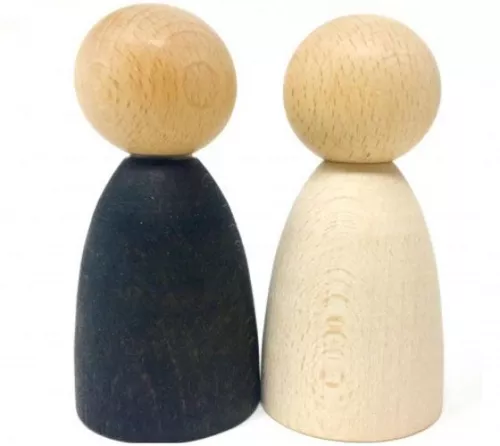 Grapat Houten Nins® Poppetjes Volwassen Licht (2st) 1 Grapat Houten Nins® Poppetjes Volwassen Licht (2st)