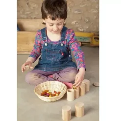 Grapat Houten Potjes Met Deksel Naturel - (6 St) -speelgarages, auto's & voertuigen Winkel grapat houten potjes met deksel naturel 6 st 16 136 1