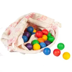 Grapat Zak Met Houten Knikkers (36st)