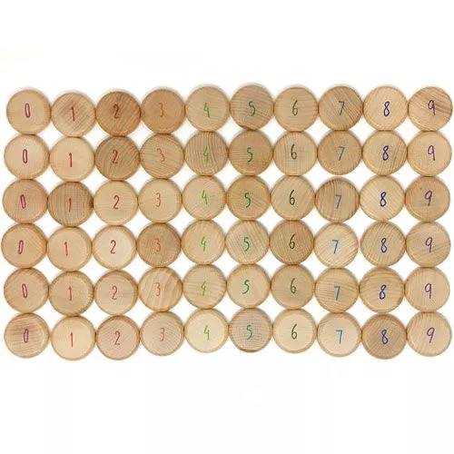 Grapat Munten Met Cijfers (60st) 1 Grapat Munten Met Cijfers (60st)