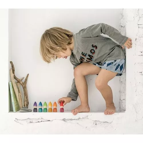 Grapat Nins® Kabouters - Regenboog - 6st 3 Grapat Nins® Kabouters - Regenboog - 6st - Afbeelding 3