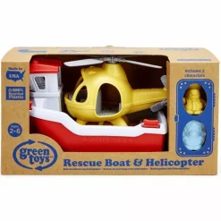 Green Toys Reddingsboot En Helikopter -speelgarages, auto's & voertuigen Winkel green toys rbh1 1155 3