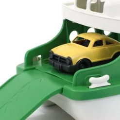 Green Toys Veerboot Met Autootjes - Groen -speelgarages, auto's & voertuigen Winkel green toys veerboot groen1