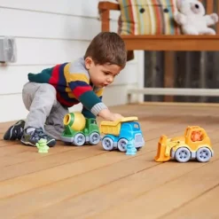 Green Toys Kiepwagen Blauw 7 Green Toys Kiepwagen Blauw -speelgarages, auto's & voertuigen Winkel green toys kiepwagen blauw gerecycled 4