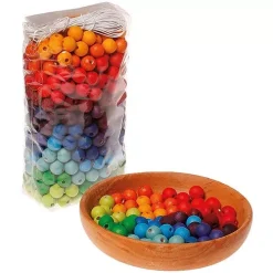 Grimm's 480 Houten Gekleurde Kralen 1,2 Cm