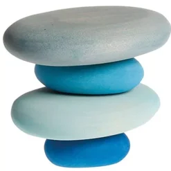 Grimm's Stapelset Kiezelstenen - Blauw 7 Grimm's Stapelset Kiezelstenen - Blauw -speelgarages, auto's & voertuigen Winkel grimm s bouwset kiezelstenen 2