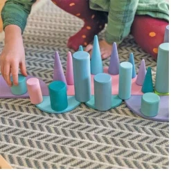 Grimm's Halfronde Schijven - Pastel -speelgarages, auto's & voertuigen Winkel grimm s halfronde schijven 11