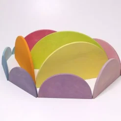 Grimm's Halfronde Schijven - Pastel -speelgarages, auto's & voertuigen Winkel grimm s halfronde schijven 9