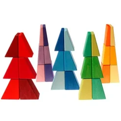 Grimm's Schuine Blokken - 30st 8 Grimm's Schuine Blokken - 30st -speelgarages, auto's & voertuigen Winkel grimm s hellende blokken