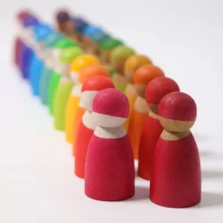 Grimm's Popjes Vrienden Regenboog - 12 St 11 Grimm's Popjes Vrienden Regenboog - 12 St -speelgarages, auto's & voertuigen Winkel grimm s houten regenboogvrienden 12 st2