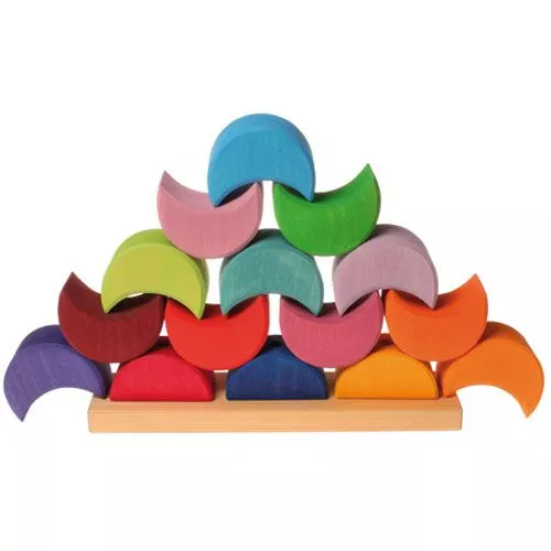 Grimm's Houten Stapel Maanhuisjes 3 Grimm's Houten Stapel Maanhuisjes - Afbeelding 3