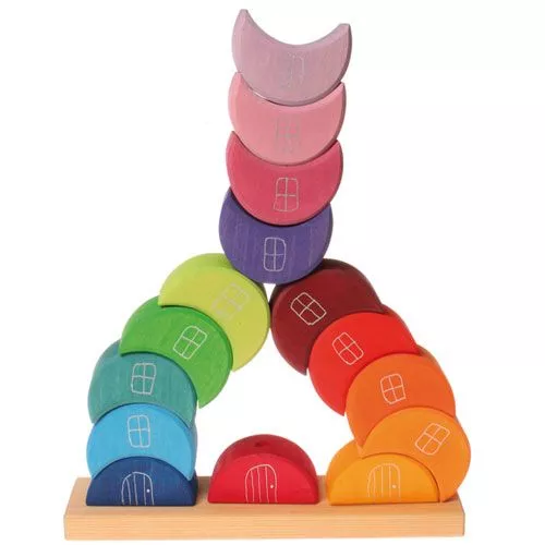 Grimm's Houten Stapel Maanhuisjes 4 Grimm's Houten Stapel Maanhuisjes - Afbeelding 4