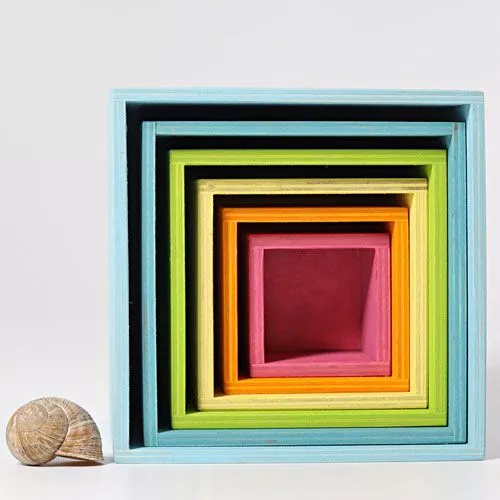 Grimm's Kubussen Groot - Pastel 2 Grimm's Kubussen Groot - Pastel - Afbeelding 2