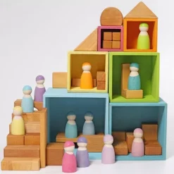 Grimm's Kubussen Groot - Pastel 11 Grimm's Kubussen Groot - Pastel -speelgarages, auto's & voertuigen Winkel grimm s kubussen groot pastel 2