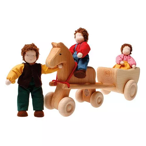 Grimm's Poppenhuispopje Man Donkerblond - 14 Cm 4 Grimm's Poppenhuispopje Man Donkerblond - 14 Cm - Afbeelding 4