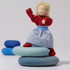 Grimm's Poppenhuispopje Vrouw Blond - 14 Cm -speelgarages, auto's & voertuigen Winkel grimm s poppenhuispopje vrouw blond 1