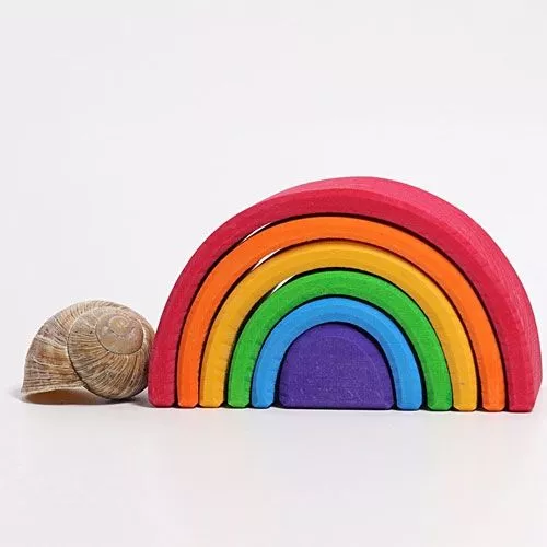 Grimm's Regenboog Stapeltoren - 6 Bogen 10,5 Cm 2 Grimm's Regenboog Stapeltoren - 6 Bogen 10,5 Cm - Afbeelding 2