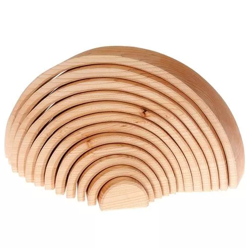Grimm's Regenboog Stapeltoren Naturel - 12 Bogen 36 Cm 1 Grimm's Regenboog Stapeltoren Naturel - 12 Bogen 36 Cm