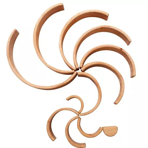 Grimm's Regenboog Stapeltoren Naturel - 12 Bogen 36 Cm 5 Grimm's Regenboog Stapeltoren Naturel - 12 Bogen 36 Cm - Afbeelding 5