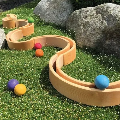 Grimm's Regenboog Stapeltoren Naturel - 12 Bogen 36 Cm 2 Grimm's Regenboog Stapeltoren Naturel - 12 Bogen 36 Cm - Afbeelding 2