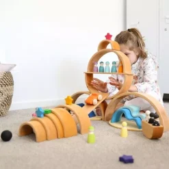 Grimm's Regenboog Stapeltoren Naturel - 12 Bogen 36 Cm 8 Grimm's Regenboog Stapeltoren Naturel - 12 Bogen 36 Cm -speelgarages, auto's & voertuigen Winkel grimm s regenboog stapeltoren naturel 12 bogen 36 cm 3