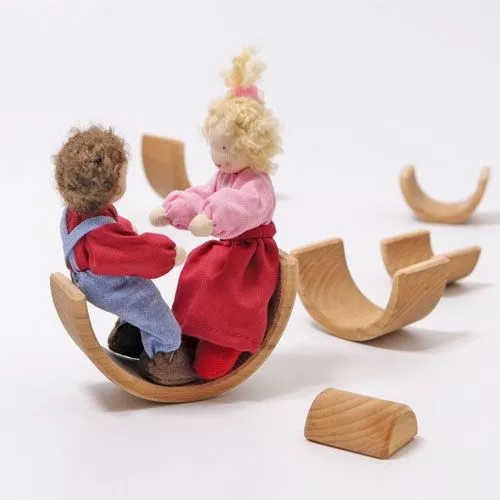 Grimm's Regenboog Stapeltoren Naturel - 6 Bogen 10,5 Cm 3 Grimm's Regenboog Stapeltoren Naturel - 6 Bogen 10,5 Cm - Afbeelding 3