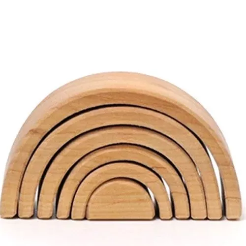 Grimm's Regenboog Stapeltoren Naturel - 6 Bogen 10,5 Cm 1 Grimm's Regenboog Stapeltoren Naturel - 6 Bogen 10,5 Cm