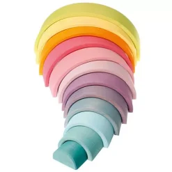 Grimm's Regenboog Stapeltoren Pastel - 12 Bogen 36 Cm 8 Grimm's Regenboog Stapeltoren Pastel - 12 Bogen 36 Cm -speelgarages, auto's & voertuigen Winkel grimm s regenboog stapeltoren pastel12 bogen 36 cm2