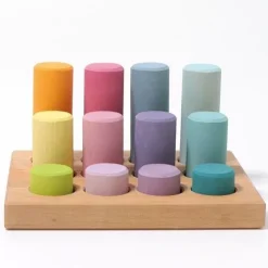 Grimm's Stapelrollers 12st - Pastel -speelgarages, auto's & voertuigen Winkel grimm s stapelrollers 12st pastel 5