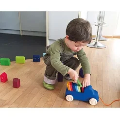 Grimm's Trekfiguur Vrachtwagen Met Lading -speelgarages, auto's & voertuigen Winkel grimm s trekfiguur vrachtwagen met lading 2