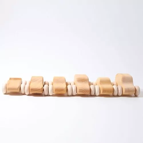 Grimm's Wagenpark Naturel - 6st 5 Grimm's Wagenpark Naturel - 6st - Afbeelding 5