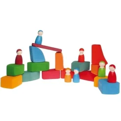 Grimm's Bouwblokken Abstract - 15st -speelgarages, auto's & voertuigen Winkel grimm s bouwblokken abstract 15st4