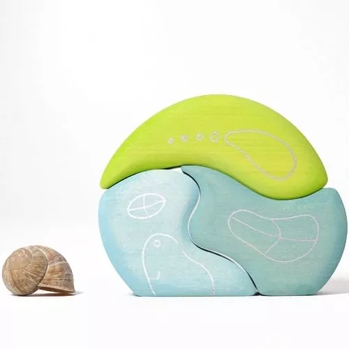 Grimm's Kabouterhuisje Blauw-groen 4 Grimm's Kabouterhuisje Blauw-groen - Afbeelding 4