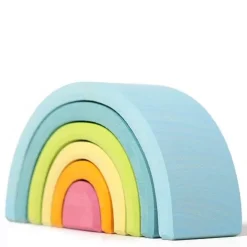 Grimm's Regenboog Stapeltoren Pastel - 6 Bogen 10,5 Cm