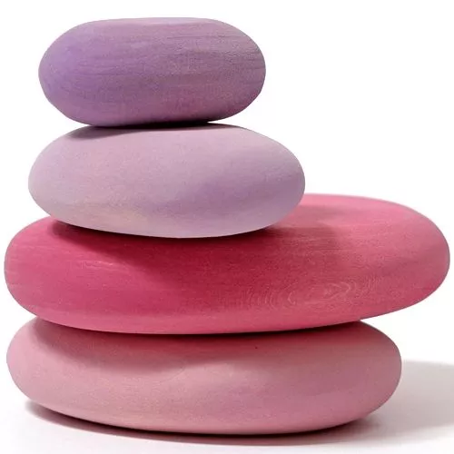 Grimm's Stapelset Kiezelstenen - Roze 3 Grimm's Stapelset Kiezelstenen - Roze - Afbeelding 3