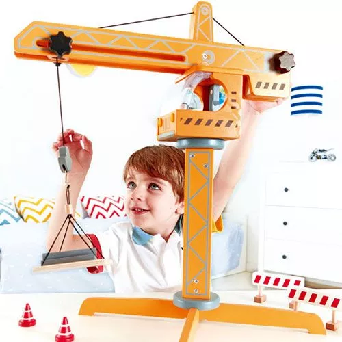 Hape Houten Hijskraan 3 Hape Houten Hijskraan - Afbeelding 3