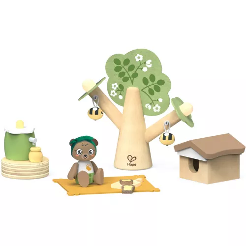 Hape Poppenhuis Picknickset - 14-delig 1 Hape Poppenhuis Picknickset - 14-delig