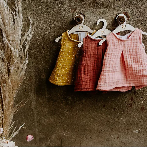 Paola Reina Pop Hollie Poppenkleding Jurkje Ochre Dots - 34 Cm 2 Paola Reina Pop Hollie Poppenkleding Jurkje Ochre Dots - 34 Cm - Afbeelding 2