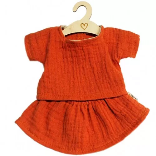 Paola Reina Pop Hollie Poppenkleding Rok En Shirt - Terra - 34 Cm 1 Paola Reina Pop Hollie Poppenkleding Rok En Shirt - Terra - 34 Cm