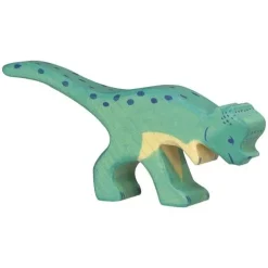 Holztiger Dino Pachycephalosaurus 14 Cm