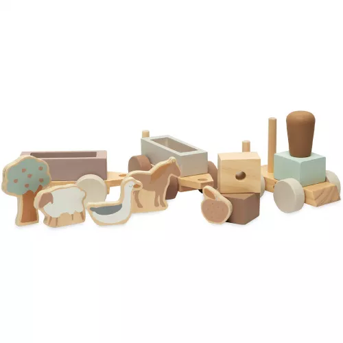 Jollein Blokkentrein Farm 2 Jollein Blokkentrein Farm - Afbeelding 2