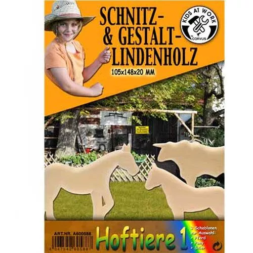 Kids At Work Kleine Plank Met 3 Sjablonen - Boerderij 2 Kids At Work Kleine Plank Met 3 Sjablonen - Boerderij - Afbeelding 2